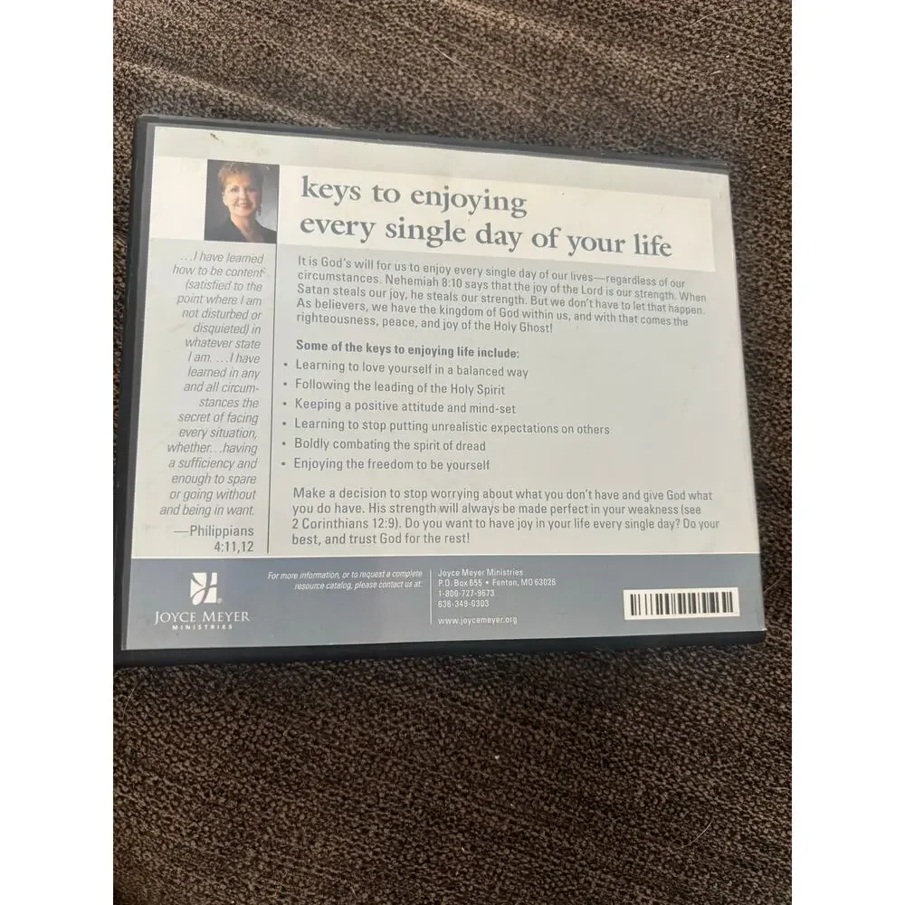 Joyce Meyer 4 CD Set Keys to Enjoying Every Single Day of your Life